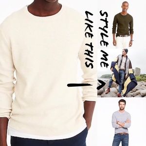 JCrew Vintage Thermal Knit Grey